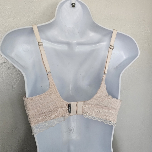 Aerie Lightly Lined Full Coverage Bra Light Pink 32DDD Lace Trim - Picture 5 of 6